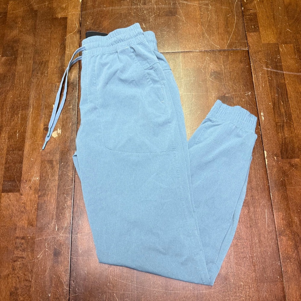 Lululemon ABC Joggers Ventlight 30" Mens M River Blue Textured Lightweight Pants